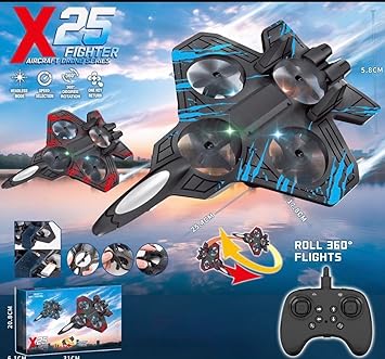 ocvito Fighter Plane RC Plane - 2.4 GHz Remote Controlled Fighter Plane || RC Airplane Easy to Fly Stable Jet Fighter Toys for Kids