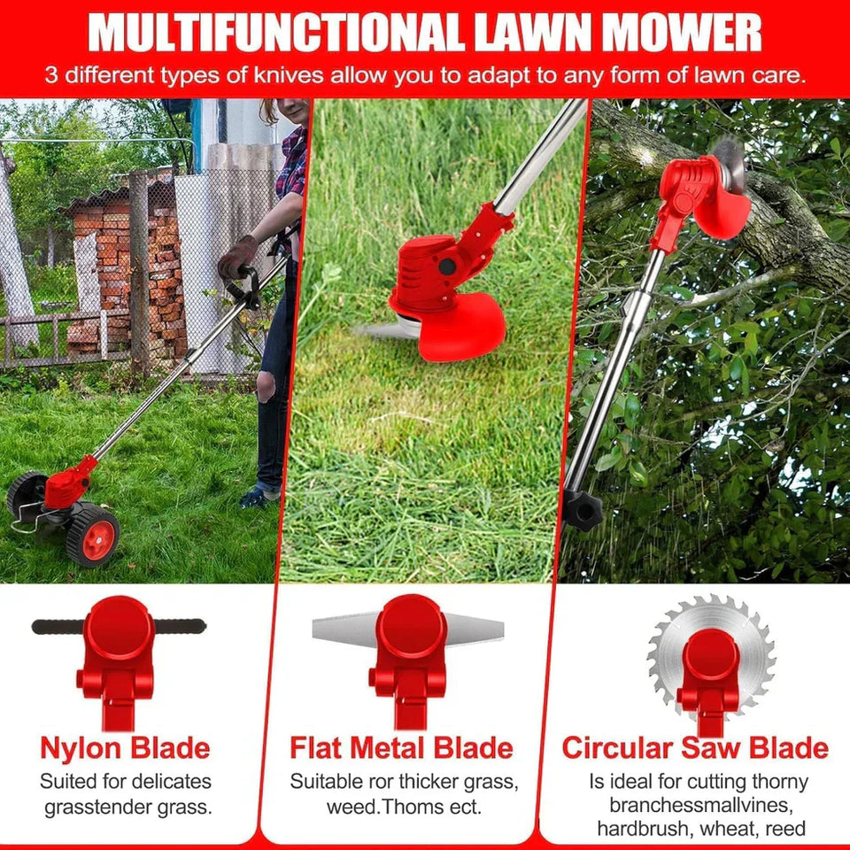 MYBAE Electric Wireless Rechargeable Grass Cutter “Comes with a Warranty”