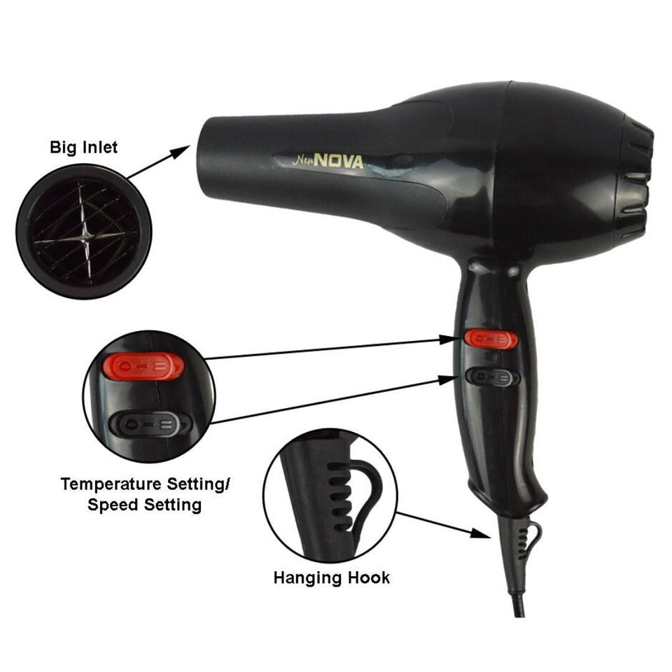 MYBAE Nova Big Hair Dryer (1800W) “Comes with a Warranty”